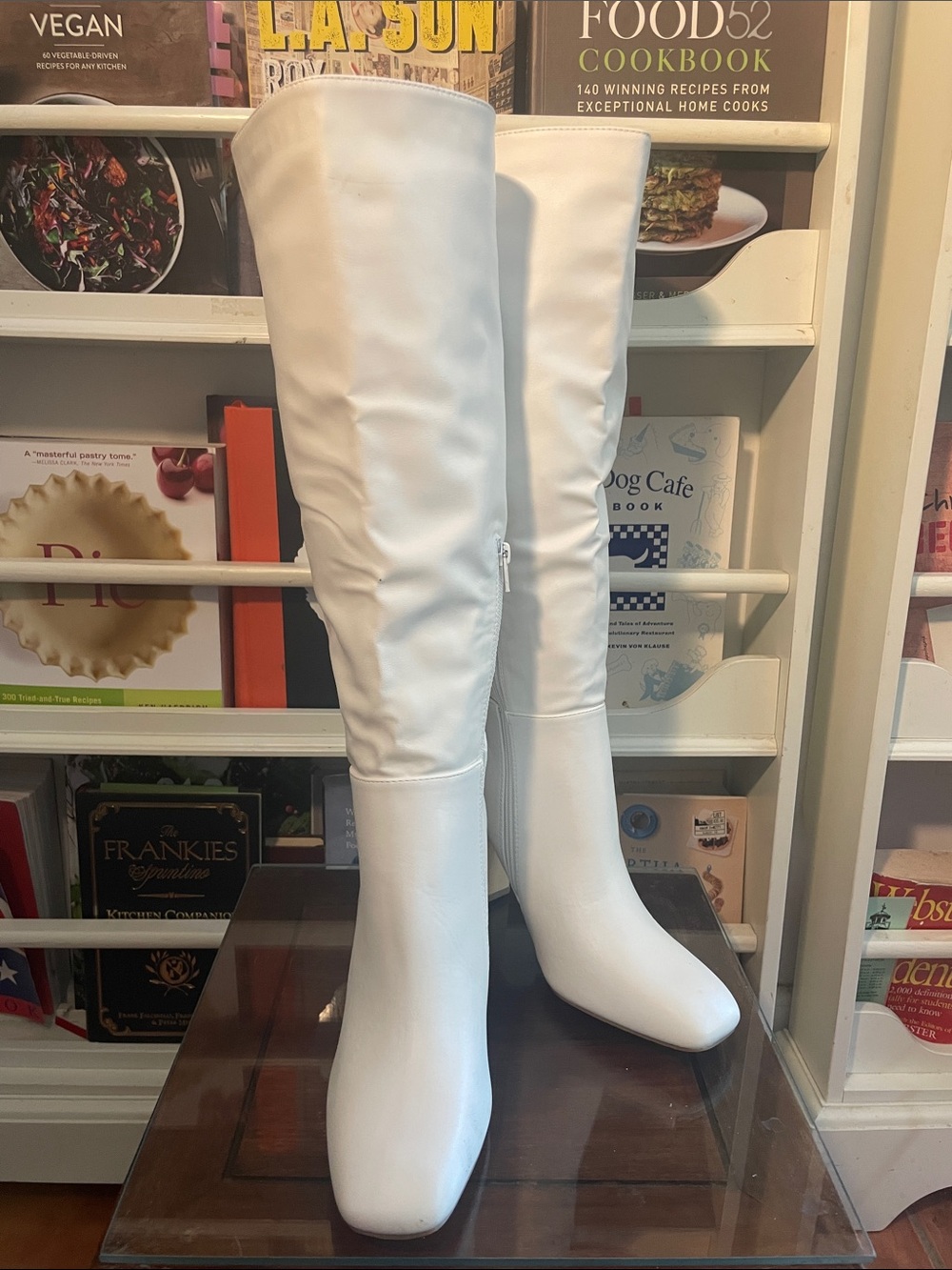White Knee-High Women's Boots